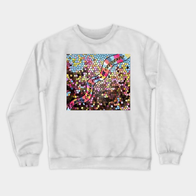 WALK TO GROW Crewneck Sweatshirt by Begoll Art